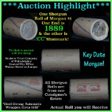 ***Auction Highlight*** Unc Shotgun roll Morgan dollars 1889 & 'cc' mint ends   (fc)