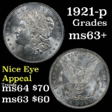 1921-p Morgan Dollar $1 Grades Select+ Unc