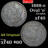 1888-o Oval 'o' Vam 21 Morgan Dollar $1 Grades xf