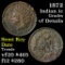 1872 Indian Cent 1c Grades vf details