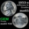 1953-s Jefferson Nickel 5c Grades GEM Unc