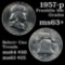 1957-p Franklin Half Dollar 50c Grades Select+ Unc
