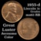 1955-d Lincoln Cent 1c Grades Select Unc RB