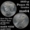 1935-p Peace Dollar $1 Grades Choice Unc (fc)