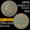 1878 Indian Cent 1c Grades f+