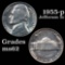 1955-p Jefferson Nickel 5c Grades Select Unc