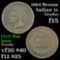 1864 Bronze Indian Cent 1c Grades f+