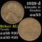 1928-d Lincoln Cent 1c Grades Select AU