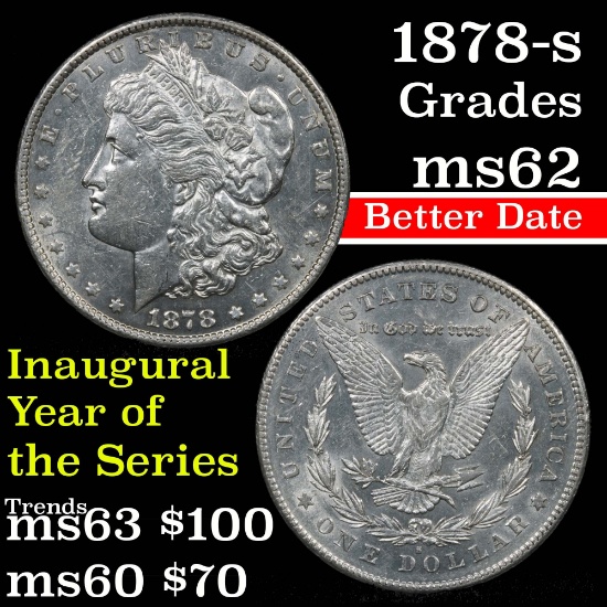 1878-s Morgan Dollar $1 Grades Select Unc