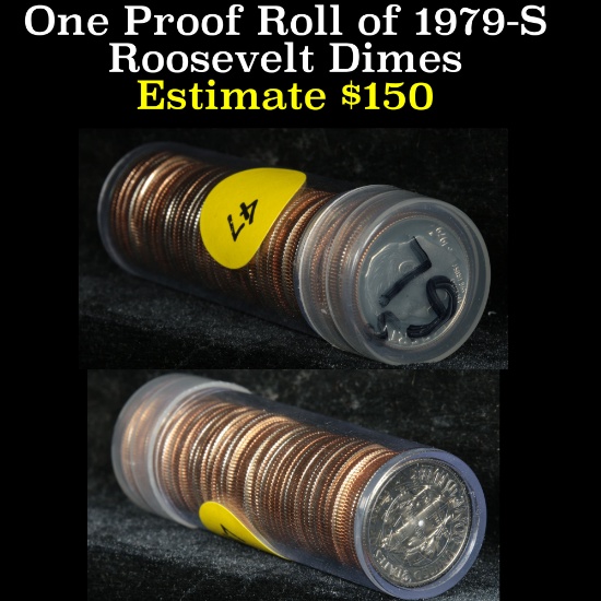 One full mixed date roll of proof Lincoln cents 1c