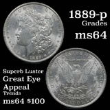 1889-p Morgan Dollar $1 Grades Choice Unc