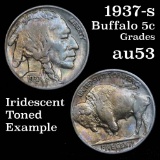 1937-s Buffalo Nickel 5c Grades Select AU
