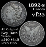 1892-s Morgan Dollar $1 Grades vf+