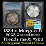 PCGS 1884-o Morgan Dollar $1 Graded ms65 by PCGS (fc)