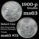 1900-p Morgan Dollar $1 Grades Select Unc