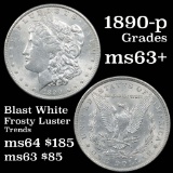 1890-p Morgan Dollar $1 Grades Select+ Unc