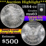 ***Auction Highlight*** 1884-cc GSA Morgan Dollar $1 Grades Select Unc (fc)