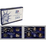 2001 United States Mint Proof Set, Blue box