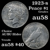 1923-s Peace Dollar $1 Grades Choice AU/BU Slider