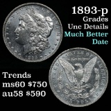 1893-p Morgan Dollar $1 Grades Unc Details