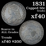 1831 Capped Bust Half Dollar 50c Grades xf (fc)