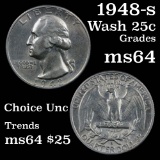1948-s Washington Quarter 25c Grades Choice Unc