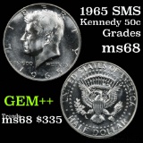 1965 SMS Kennedy Half Dollar 50c Grades GEM+++ Unc (fc)