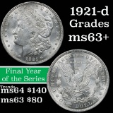 1921-d Morgan Dollar $1 Grades Select+ Unc