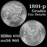 1891-p Morgan Dollar $1 Grades Unc Details