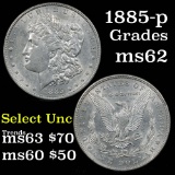 1885-p Morgan Dollar $1 Grades Select Unc