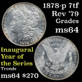 1878-p 7tf Morgan Dollar $1 Grades Choice Unc (fc)
