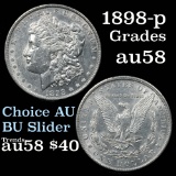 1898-p Morgan Dollar $1 Grades Choice AU/BU Slider