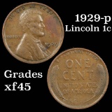 1929-p Lincoln Cent 1c Grades xf+