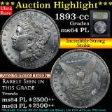 ***Auction Highlight*** 1893-cc Morgan Dollar $1 Graded Choice Unc PL by USCG (FC)