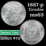 1887-p Morgan Dollar $1 Grades Select Unc