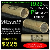 Full roll of Buffalo Nickels, 1923 & 'p' Mint Ends Grades Avg Circ (fc)