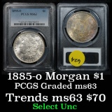 PCGS 1885-o Morgan Dollar $1 Graded ms63 by PCGS