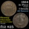 1864 2 Cent Piece 2c Grades f details