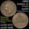 1860 Indian Cent 1c Grades Choice AU