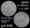 1853 3 Cent Silver 3cs Grades g, good
