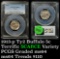 Scarce variety PCGS 1913-p ty2 Buffalo Nickel 5c Rotated die Graded ms64 by PCGS Well struck