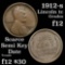 1912-s Lincoln Cent 1c Grades f, fine