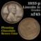 1933-p Lincoln Cent 1c Grades xf+