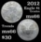 2012 Silver Eagle Dollar $1 Grades GEM+ Unc