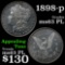 1898-p Morgan Dollar $1 Grades Select Unc PL