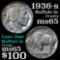 1936-s Buffalo Nickel 5c Grades Gem Unc