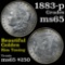 1883-p Morgan Dollar $1 Grades Gem Unc (fc)