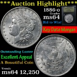 ***Auction Highlight*** 1886-o Morgan Dollar $1 Graded Choice Unc by USCG (fc)