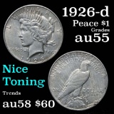 1926-d Peace Dollar $1 Grades Choice AU