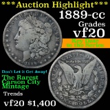 ***Auction Highlight*** 1889-cc Morgan Dollar $1 Grades vf, very fine (fc)